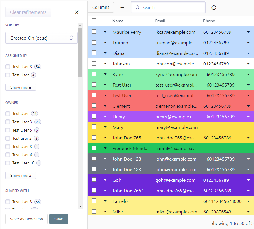 Preview of ChatMamba CRM interface